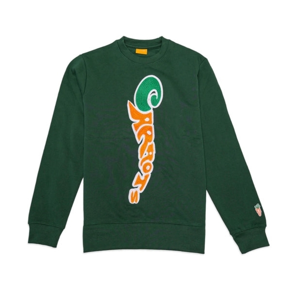 Carrots by Anwar Groovy Wordmark Crewneck Sweatshirt SMALL - Picture 1 of 8